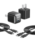 Anker 511 Charger (Nano Pro) with 6 ft USB-C Cable(2-Pack)